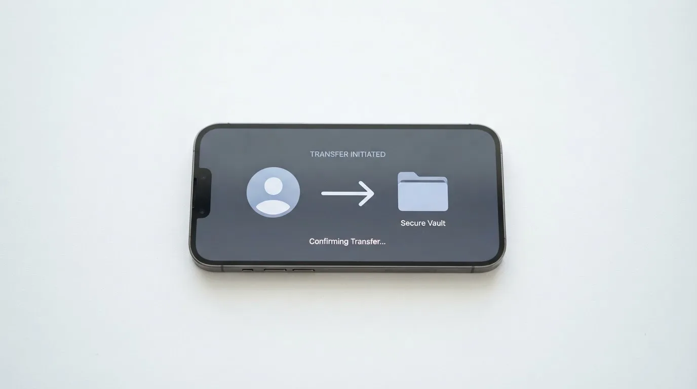 A phone showing a stablecoin transfer screen