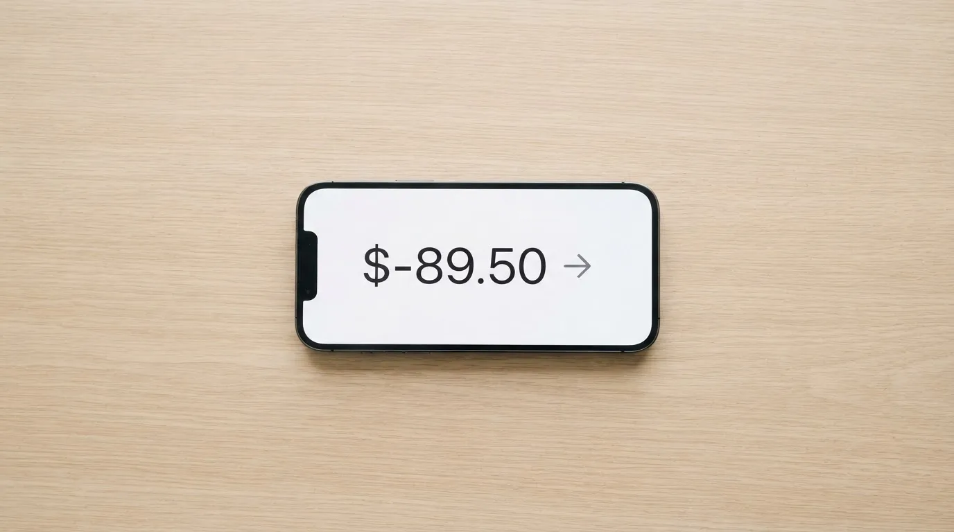 A phone showing a stablecoin transfer screen