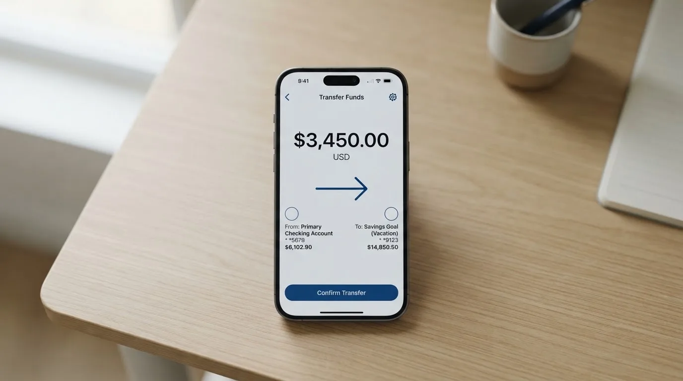 A phone showing a stablecoin transfer screen