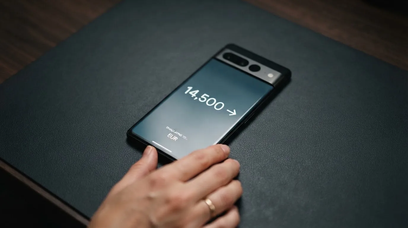 A phone showing a stablecoin transfer screen