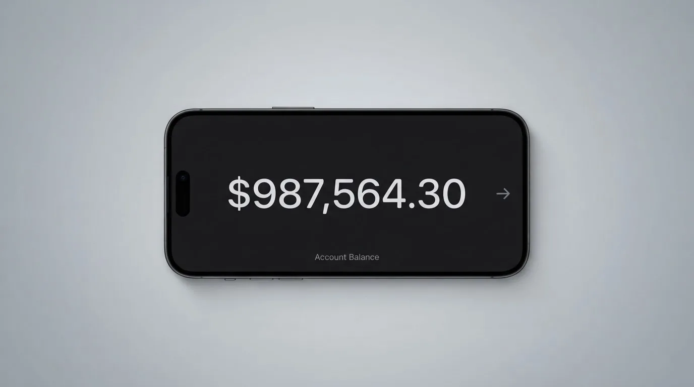 A phone showing a stablecoin transfer screen