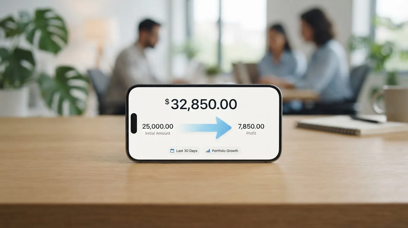 A phone showing a stablecoin transfer screen