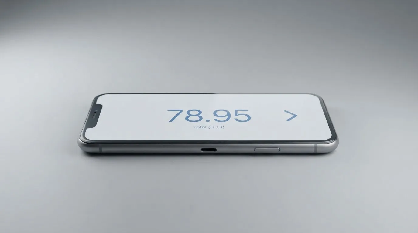 A phone showing a stablecoin transfer screen